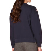 Democracy Womens Long Sleeve Crew Neck Beaded Floral Knit Sweatshirt