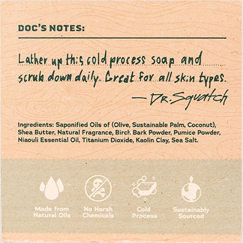 Dr. Squatch Birchwood Breeze Bar Soap - 5 oz.