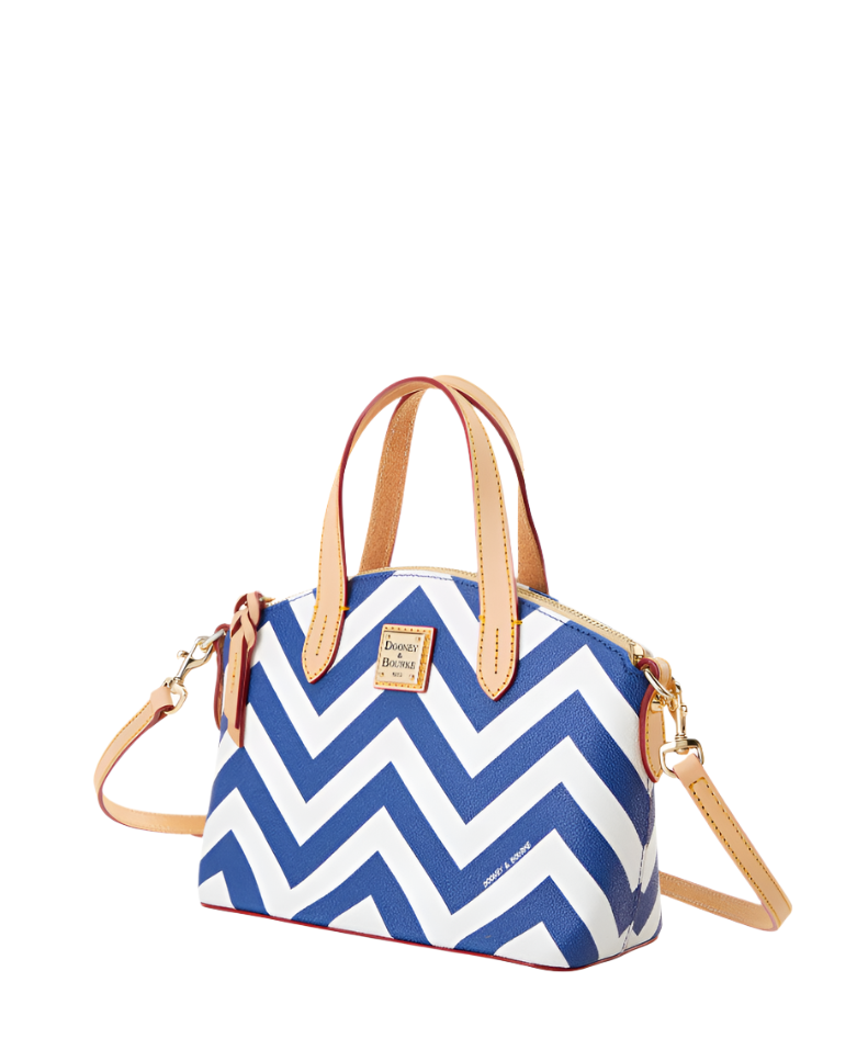 Dooney & Bourke Chevron Ruby Satchel Handbag