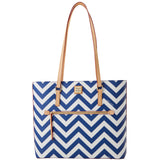 Dooney & Bourke Chevron Large Shopper Tote Handbag