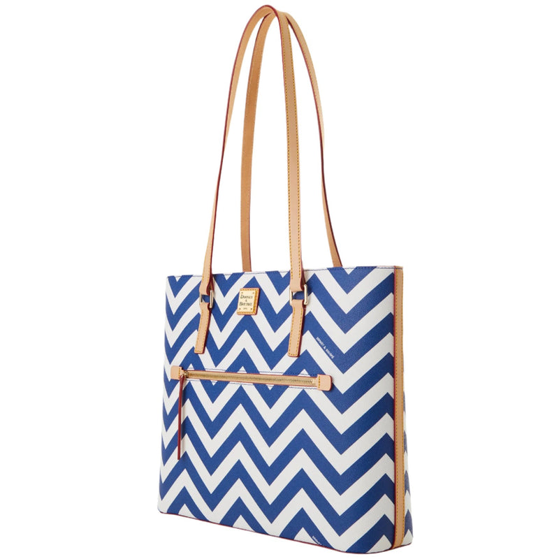 Dooney & Bourke Chevron Large Shopper Tote Handbag