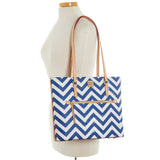 Dooney & Bourke Chevron Large Shopper Tote Handbag