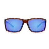Calcutta Boulders Tortoise Frames - Blue Mirror Lens - Polarized Sunglasses