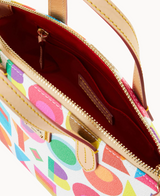 Dooney & Bourke Art Deco Ruby Satchel Handbag