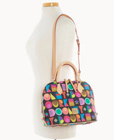 Dooney & Bourke Art Deco Zip Zip Satchel Handbag