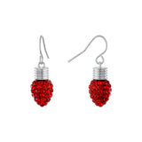 Athra Red Bulb Earrings