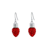 Athra Red Bulb Earrings