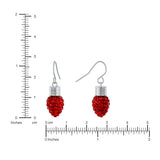 Athra Red Bulb Earrings