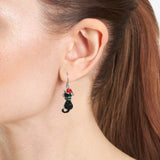 Athra Christmas Cat Drop Earrings