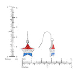 Athra Americana Star Drop Earrings