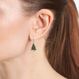 Athra Christmas Tree Drop Earrings