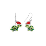 Athra Christmas Turtle Drop Earrings