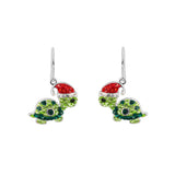 Athra Christmas Turtle Drop Earrings