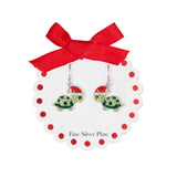 Athra Christmas Turtle Drop Earrings