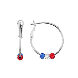 Athra Americana Fireball Hoop Earrings