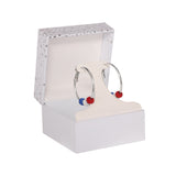 Athra Americana Fireball Hoop Earrings
