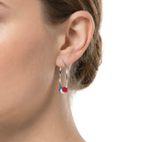 Athra Americana Fireball Hoop Earrings