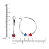 Athra Americana Fireball Hoop Earrings