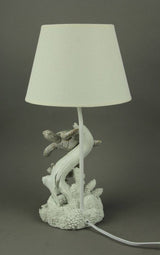 Fancy That Mosaic Swimming Sea Turtles Coastal Sea Life Table Lamp - Set of 2