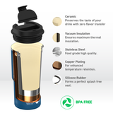 Asobu Pastel Blue Pick Me Up Travel Mug