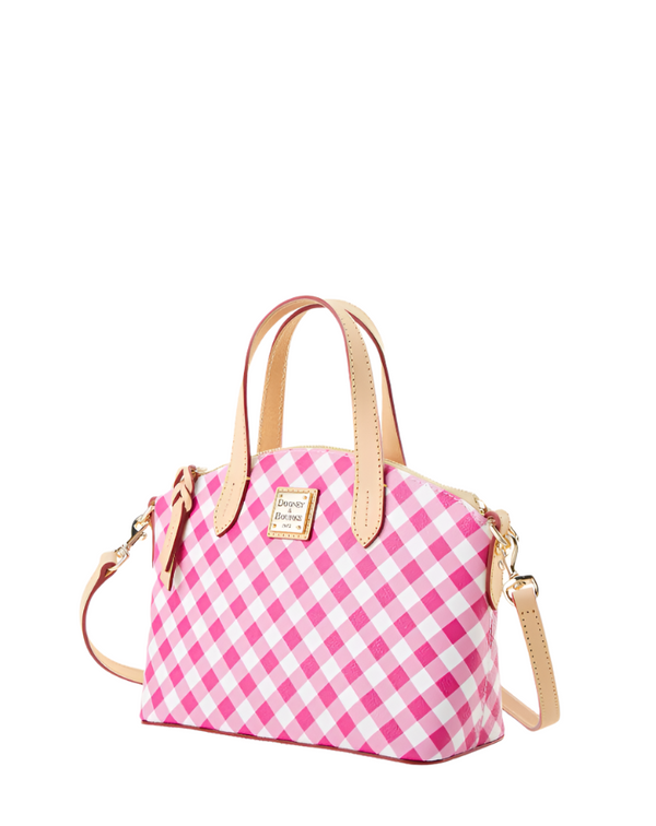 Dooney & Bourke Gingham II Ruby Satchel Handbag