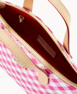 Dooney & Bourke Gingham II Ruby Satchel Handbag