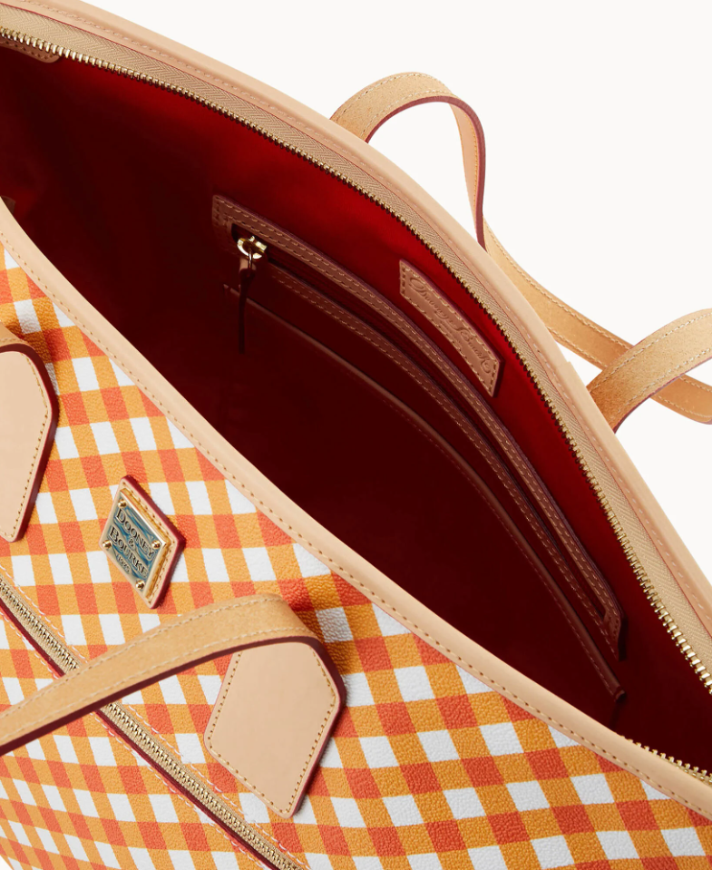 Dooney & Bourke Gingham II Large Tote Handbag