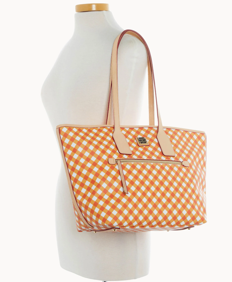 Dooney & Bourke Gingham II Large Tote Handbag