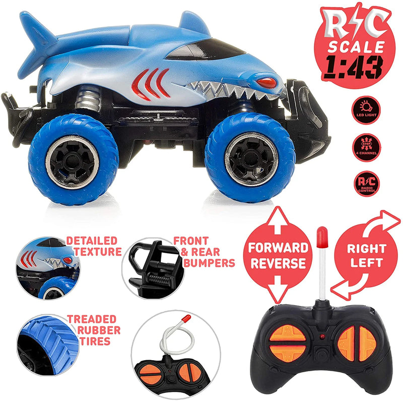 Rugged Racers Mini Shark Remote Control Racer Toy
