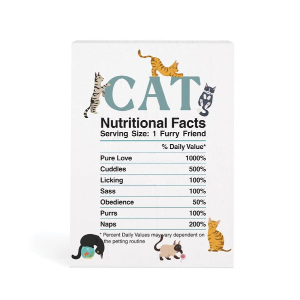 P. Graham Dunn Cat Nutritional Facts Word Block