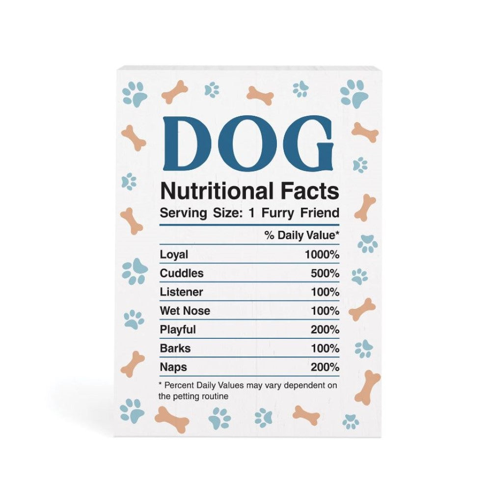 P. Graham Dunn Dog Nutritional Facts Word Block