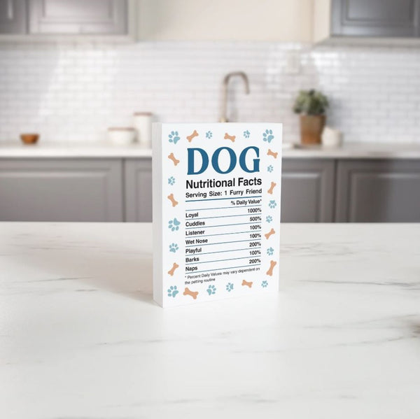 P. Graham Dunn Dog Nutritional Facts Word Block