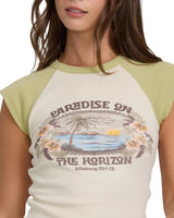 Billabong Womens Horizon Raglan Short Sleeve Knit T-Shirt
