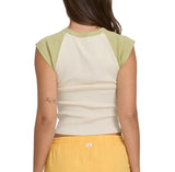 Billabong Womens Horizon Raglan Short Sleeve Knit T-Shirt