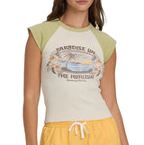 Billabong Womens Horizon Raglan Short Sleeve Knit T-Shirt