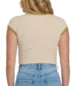 Billabong Womens Sunny Out Short Sleeve Cotton T-Shirt