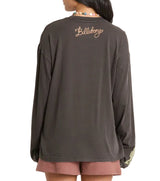 Billabong Womens Familiar Roads Long Sleeve Knit Graphic T-Shirt