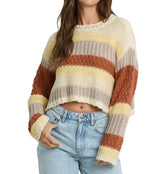 Billabong Womens Mix Up Crewneck Sweater