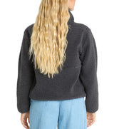 Billabong Womens Horizon Sherpa Mock Neck Half Zip Sweatshirt