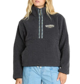 Billabong Womens Horizon Sherpa Mock Neck Half Zip Sweatshirt
