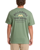 Billabong Mens Foundry Premium Cotton Graphic Short Sleeve T-Shirt