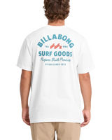 Billabong Mens Foundry Premium Cotton Graphic Short Sleeve T-Shirt