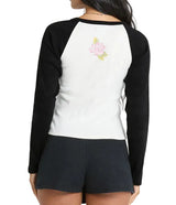 Billabong Womens Paradise Dream Cotton Long Sleeve Raglan T-Shirt