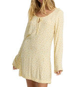 Billabong Womens Fall For You Long Sleeve Mini Dress