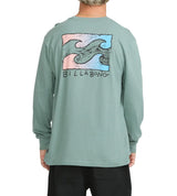 Billabong Mens Crayon Wave Premium Long Sleeve Knit T-Shirt