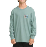 Billabong Mens Crayon Wave Premium Long Sleeve Knit T-Shirt