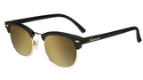 Knockaround Black Gold Brooklines Black Frame - Gold Mirrored Lens - Polarized Sunglasses