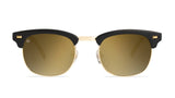 Knockaround Black Gold Brooklines Black Frame - Gold Mirrored Lens - Polarized Sunglasses