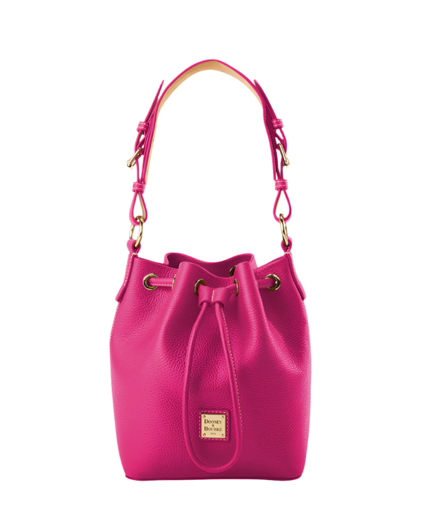 Dooney & Bourke Lucca Leather Small Drawstring Bucket Handbag