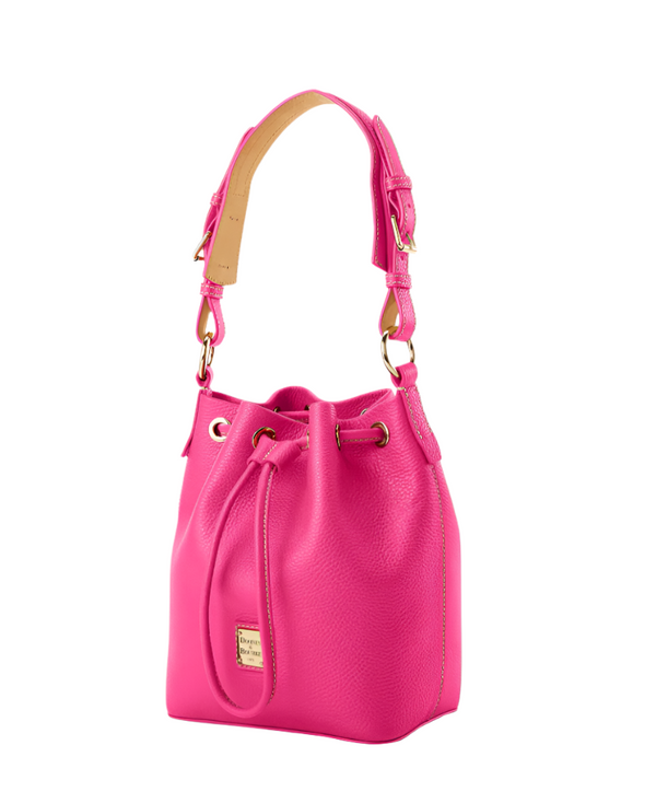 Dooney & Bourke Lucca Leather Small Drawstring Bucket Handbag